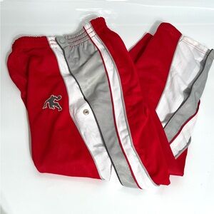 🌻S🌻AND1 Reversible Snap Sides Breakaway Athletic Pants Red/Gray Youth Large